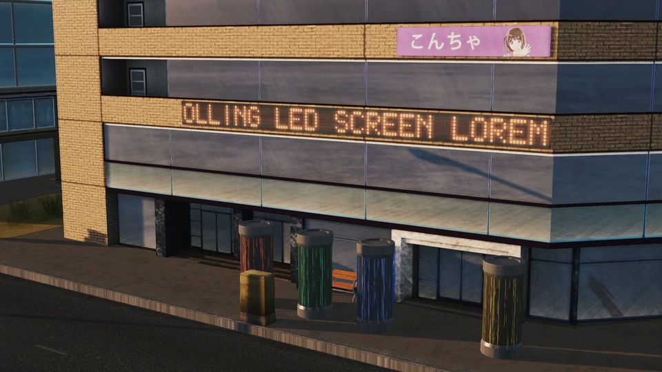 Example of a scrolling LED sign