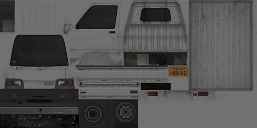 Example diffuse texture for a vehicle